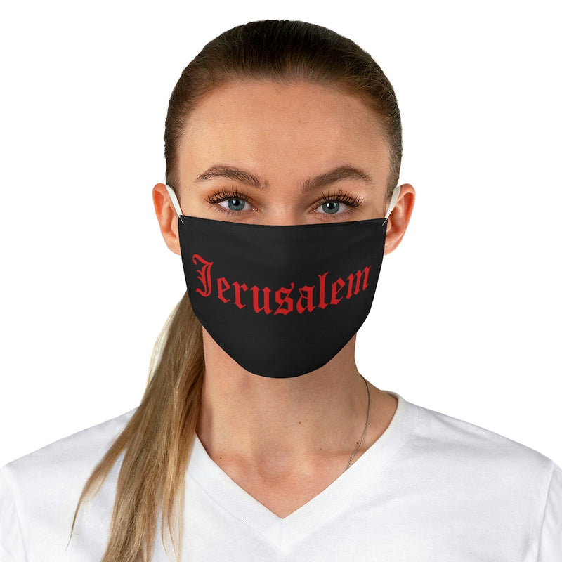 JERUSALEM OLD ENGLISH FACE MASK RED