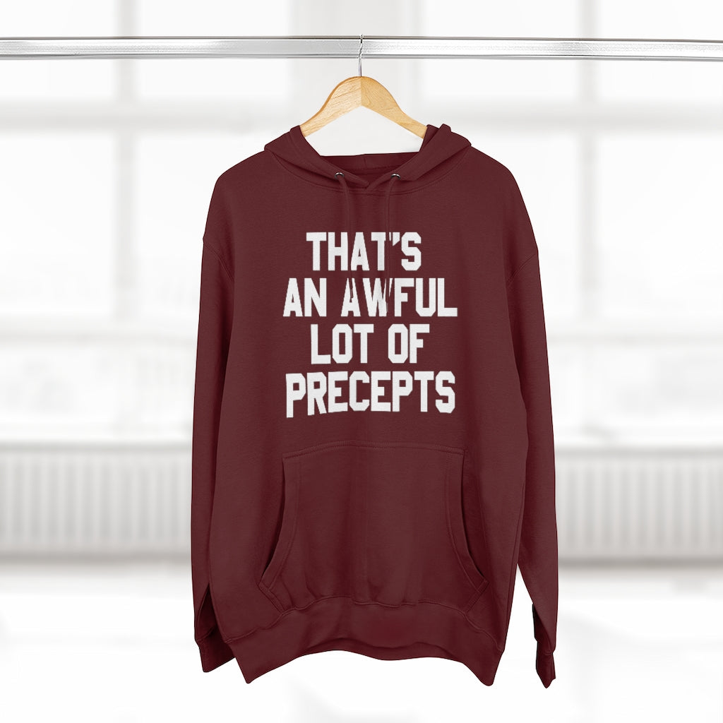 LOTTA PRECEPTS HOODIE (WHITE TXT)