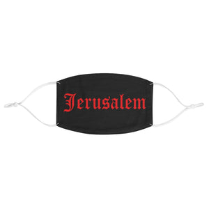 JERUSALEM OLD ENGLISH FACE MASK RED