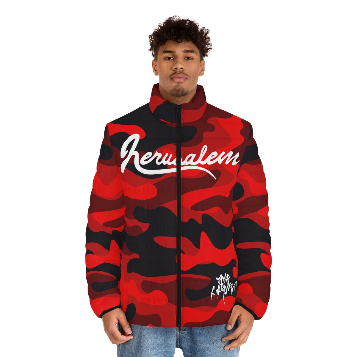 Jerusalem Puffer Jacket (Red Camo)