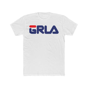 GRLA TEE NAVY & RED