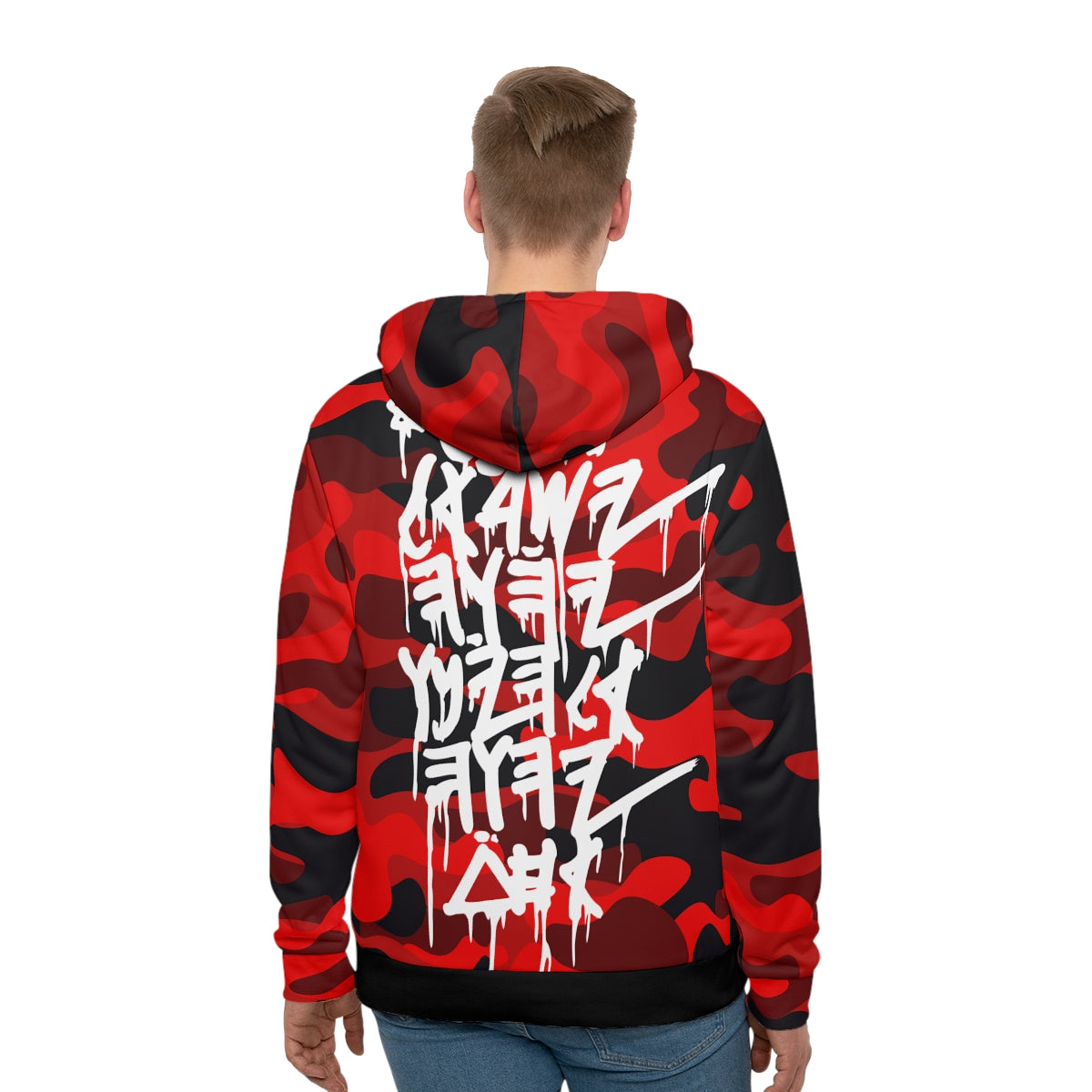 JERUSALEM HOODIE (RED CAMO)
