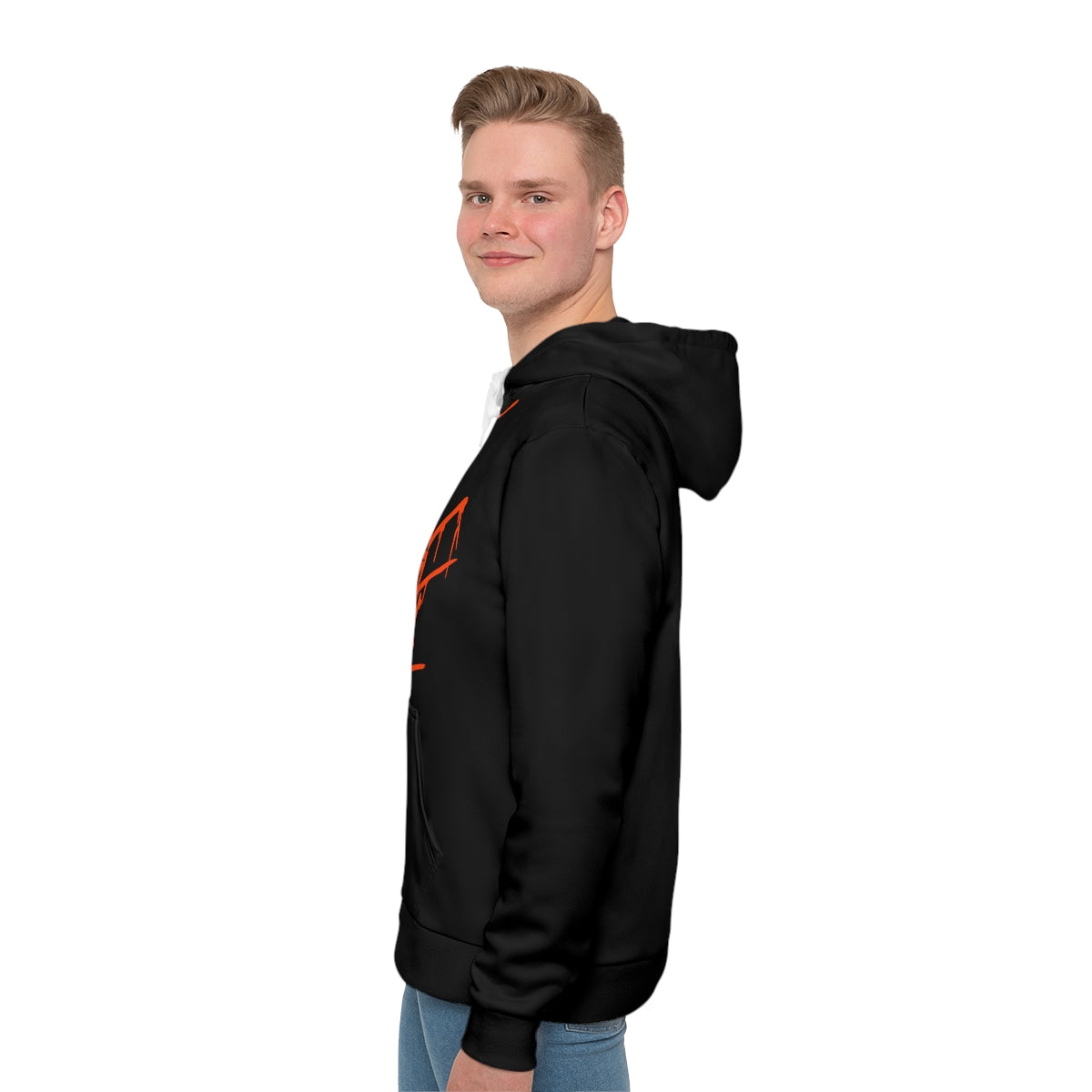 SHAMI HOODIE (BLACK/ORANGE)
