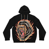 GRLA ON FIRE ZIP HOODIE