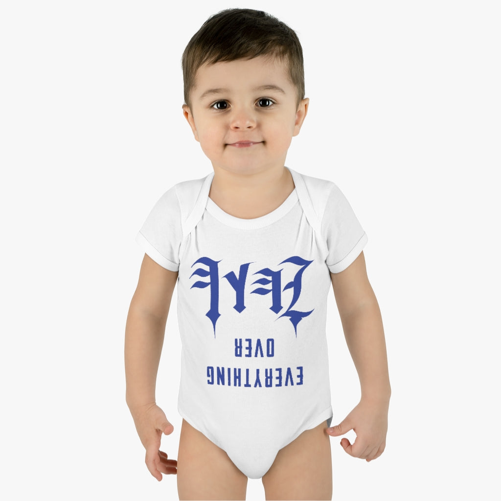 YAHAWAH OVER EVERYTHING BLUE BABY ONSIE