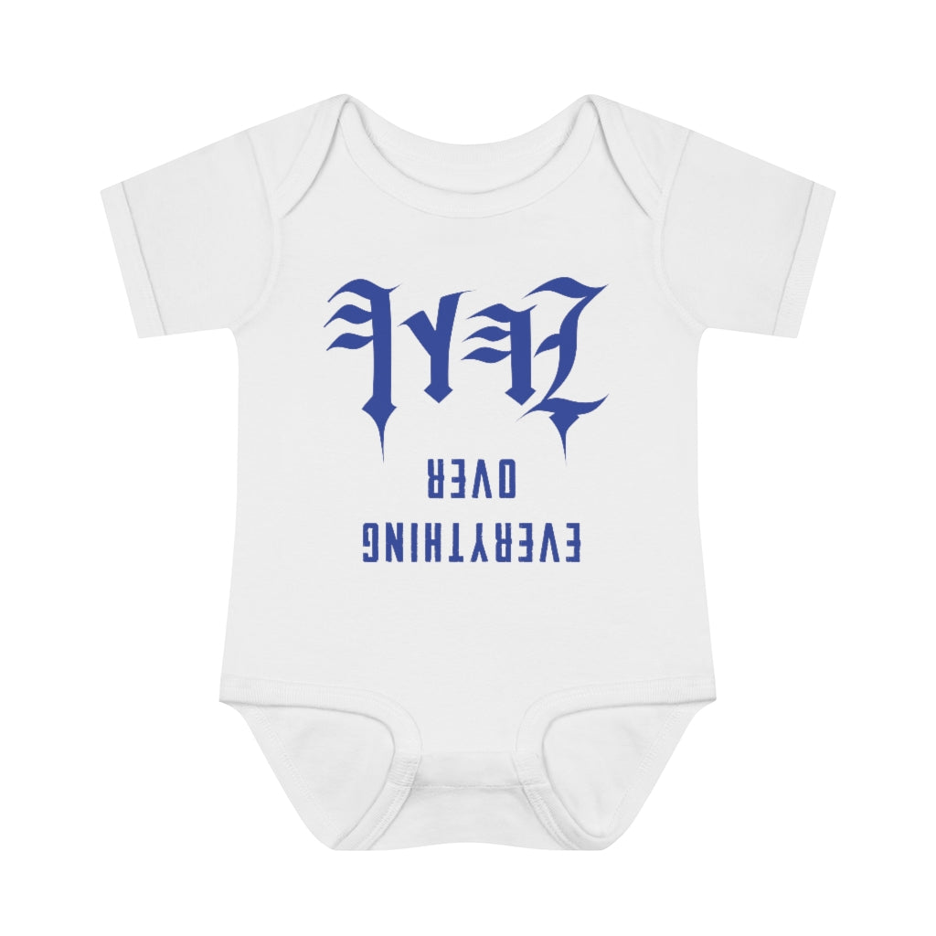 YAHAWAH OVER EVERYTHING BLUE BABY ONSIE
