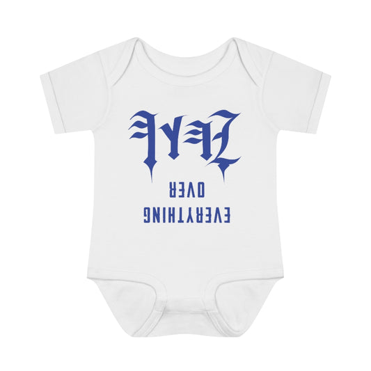 YAHAWAH OVER EVERYTHING BLUE BABY ONSIE
