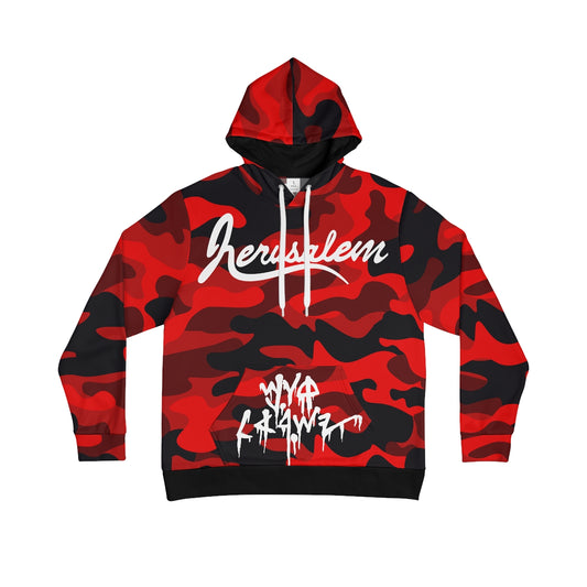 JERUSALEM HOODIE (RED CAMO)