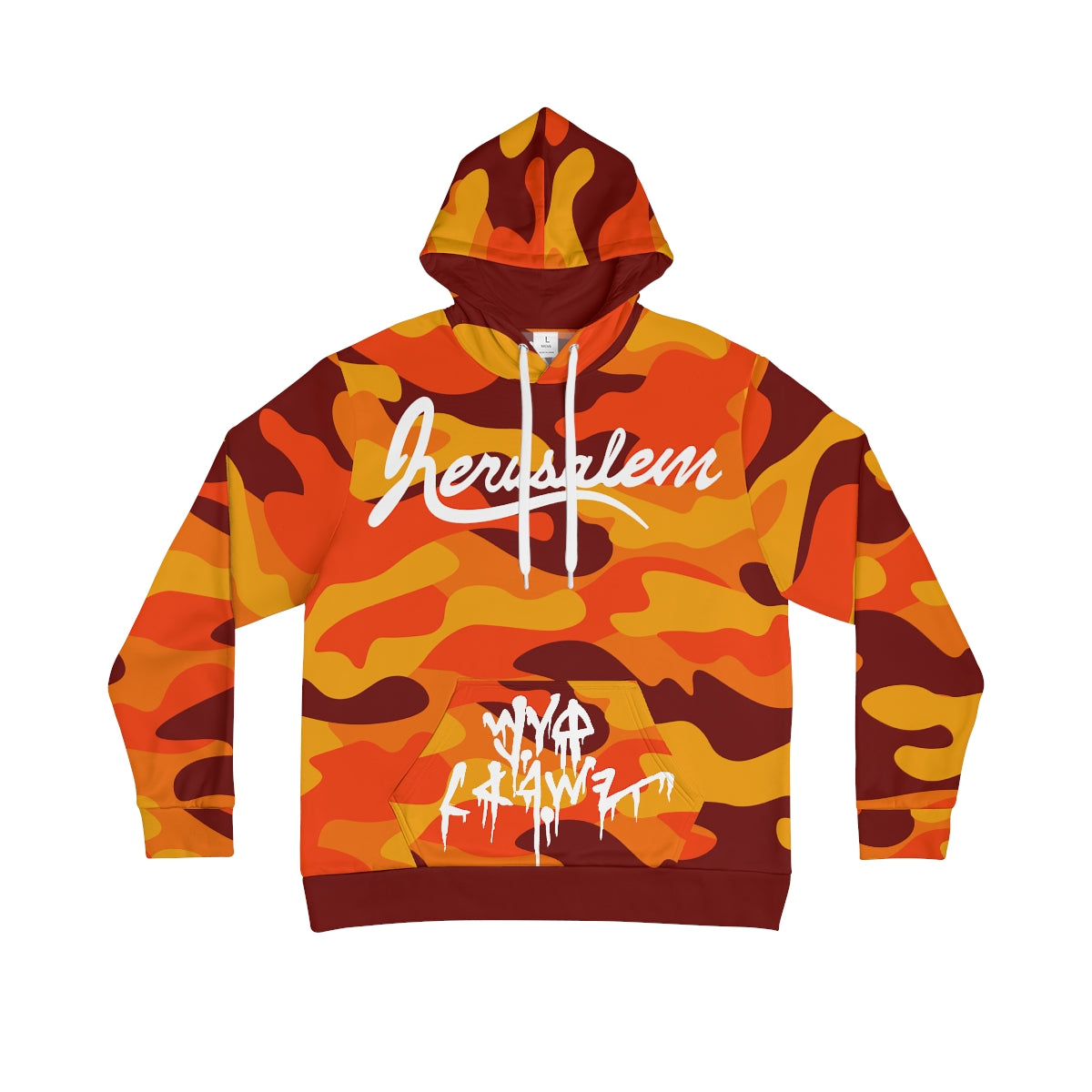 JERUSALEM HOODIE (ORANGE CAMO)