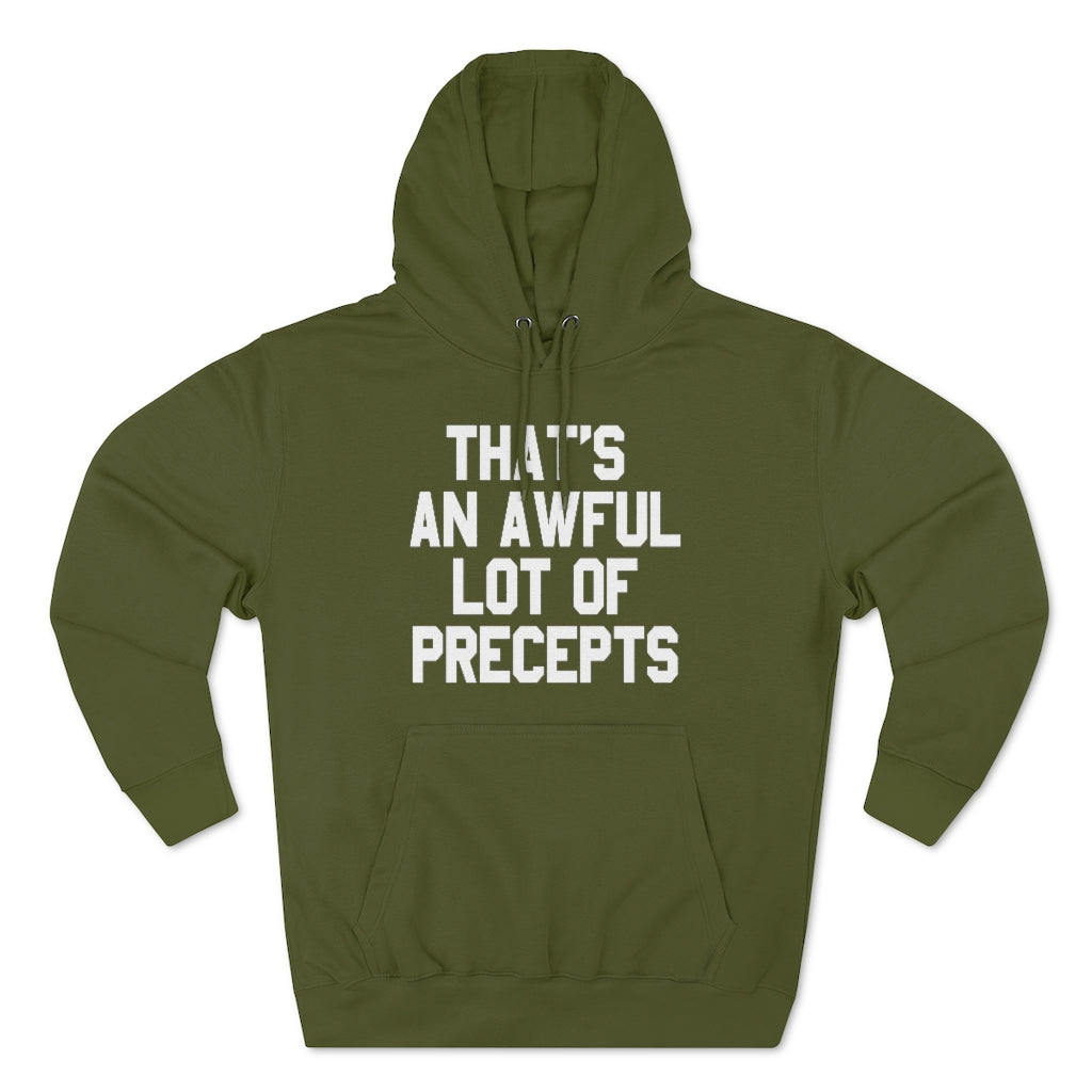 LOTTA PRECEPTS HOODIE (WHITE TXT)