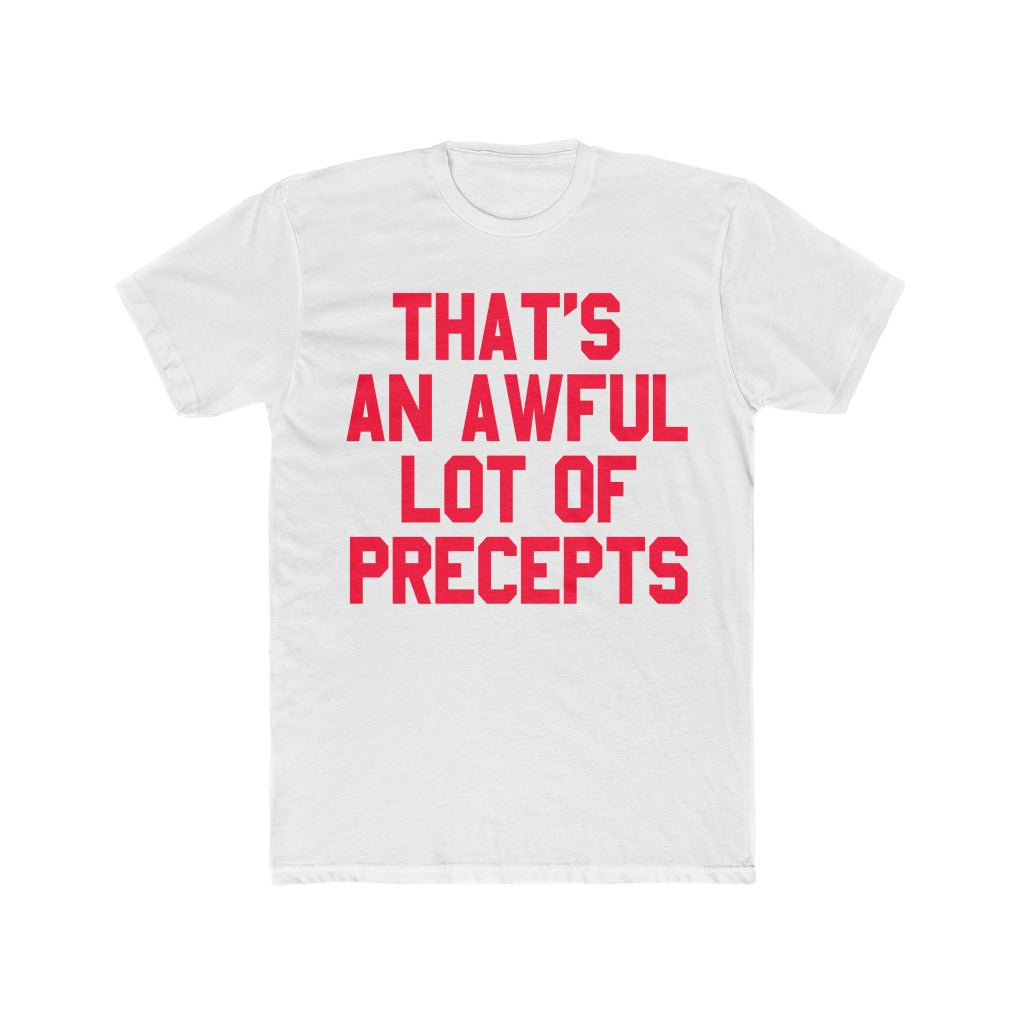 AWFUL LOTTA PRECEPTS TEE (RED)